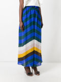 flared stripe trousers