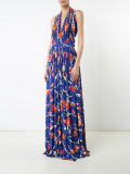 pleated maxi dress
