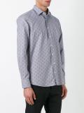 geometric print shirt