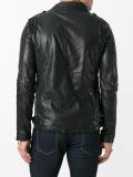 chest pocket biker jacket
