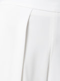 front pleat cropped trousers