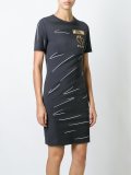 trompe l'oeil logo T-shirt dress