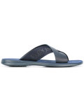 logo print flip flops 
