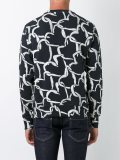 heart print sweatshirt