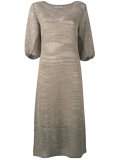 knitted V-neck dress 