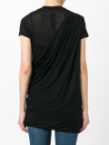 gathered short-sleeved top