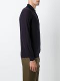 long sleeve knit polo shirt