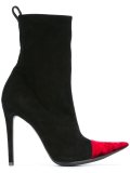 crushed velvet ankle boots