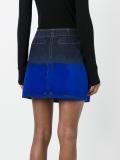 flocked mini skirt