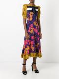 long printed bow dress 