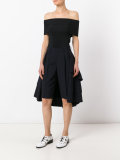 layered back skirt shorts