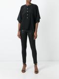 button placket blouse