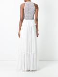halterneck lace detail dress
