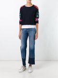 floral sleeve jumper