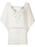 lace panel beach dress