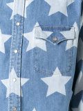star print oversized shirt