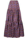 floral print maxi skirt