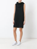 sleeveless hooded dress