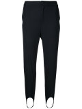 strap detail slim trousers 