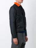 contrast collar jacket