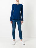 slit sleeves jumper