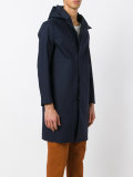 hooded raincoat
