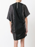 printed striped T-shirt dress
