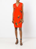 leaf print dress