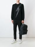 lightning bolt patch sweatshirt