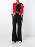 embroidered back bomber jacket