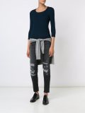 'Ballet Neck'罗纹上衣