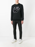logo appliquè sweatshirt