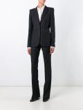 pinstripe flared trousers