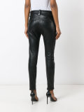 drawstring leather trousers 