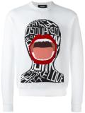 screaming graphic sweatshirt