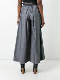 drawstring chambray trousers