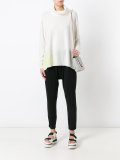 star print roll neck top