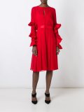 pleated details dress