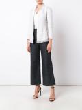 fringed detailing fit blazer