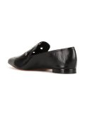 grommet embellished loafers
