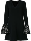 embellished flare dress