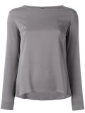 long-sleeved top with scoop neckline