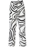 printed flared trousers 