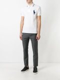 oversized logo polo shirt