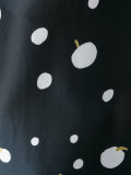 波点印花连衣裙