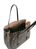 circular pattern perforated tote