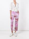 tie-dye print trousers