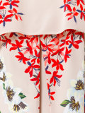 floral print cape dress