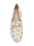 animal-print loafers