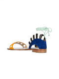 lace fastening sandals 